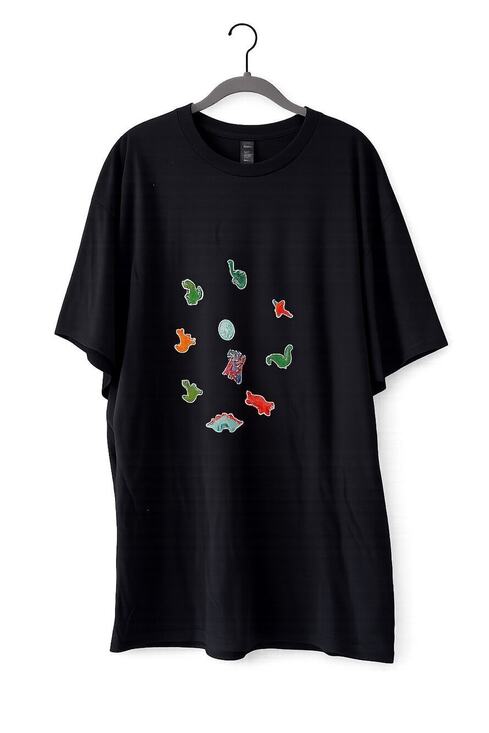 Gildan Other - Gildan Heavy Cotton Dino Graphic T Shirt Black Size 2XL Short Sleeve Casual Tee
